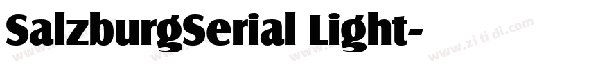 SalzburgSerial Light字体转换 SalzburgSerial Light字体转换